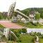 Popular park kids children stainless steel tube slide outdoor playground for sales