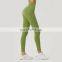 Nylon Soft Inseam Yoga Fitness Leggings Custom Tummy Control Sports Four Way Stretch Pants