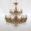 modern hotel copper luxury hanging lights gold brass large crystal chandelier