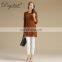 100% Cashmere Women's Heavy Thick Sweater Long Casual Winter Crew Neck Solid Pattern Computer Knitted OEM Service Available