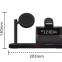 3 in 1 Multifunction Wireless Lamp Charger with 15W Power Output Includes Power Bank Holder and Microphone
