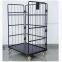 Customizable Wire Mesh Rolling Cage Trolley With Shelves for Flexible Storage