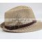 Wholesale cheap Mens Jazz fedora hat Tourism outdoor shading Hollow straw hat panama