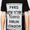 New wholesale Longline T-Shirt with City Print