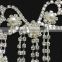 High Quality Latest Style Rhinestone Pearl Korea Wedding Jewelry Set