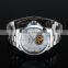 New Hight Quality Stainless Steel Back Watches Men Skeleton Wrist watch WM433