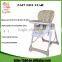 Adjustable Folding Kids Chair Home Or Restaurant Plastic White Baby High Chair