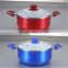 Cheap Hot Aluminum Alloy Casserole with Tempered Glass Lid Large Size Casserole