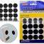 Super stickness black strong glue self-adhesive hook and loop dots