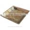 Oceanic style glass & wood decorative tray with Multifunctional uses for home/ fruit/wedding