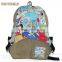 Hogift Comics canvas schoolbag/cartoon backpack/3d cartoon backpack