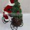 XM-MX096 20 inch santa claus riding tricycle for christmas decoration