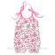 Baby Clothing China Pink Floral Pattern Cotton Romper for Gift Baby