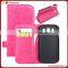 flip pu leather phone case for samsung galaxy s3, for samsung s3 case leather