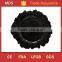Better 13 inch clear round flat glass plate charger with platinum rim