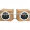 pair of paper cardboard speakers (portable & foldable) in cube shape with original box