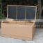 Outdoor and indoor big PE rattan storage box outdoor wicker furniture