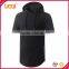 Fashion side zipper longline t shirt men tall t-shirt with hood