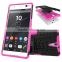 Hot selling Dual layers protective hybrid plastic case for Sony Xperia C5