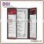 fast food restaurant equipment / faux leather Menu Cover / sugar cube related