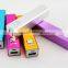 Colorful Square Portable Power Bank 2600mah External USB Backup Battery Charger for Samsung S5 iphone 6 plus All mobiles