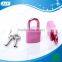 AJF Fashion Metal Mini Lock With Electrophoresis Pink Color Nice for Music Box