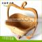 Bamboo vegetable basket with apple design