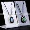 5mm Black Acrylic Jewelry Necklaces Bust Display