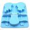 Summer Blue DIY Silicone Ice Tray Mould Guitar Shape New Cute Ice Cream Tools Chocolate Cake Ice Cream Moulds