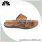 summer new design lastest fashion pu injection men outdoor brown slippers
