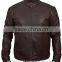 Men brown leather jacket