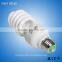 Hot selling 11w half spiral shape CFL energy saving light bulb with E27