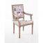 Antiqued carved popular style dining room table and chair