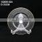Wholesale clear glass charger plate with gold / silver plating for wedding , cheap price