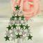 Green And Silver Plated Full Of Stars Christmas Tree Brooch
