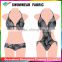2015 new 80 nylon 20 spandex plant printed two piece swimsuit fabric
