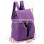 Oxford Backpack Drawstring Design New Design Purple School Bags for Teenagers BB005