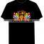 Plastic Flashing el tshirt For christmas/Party/ Halloween