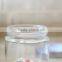 Airtight Clear Wholesale Cannister Glass Jar With Metal Lid