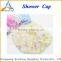 custom lacy design shampoo double shower caps or hats