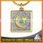 Best selling muslim catholic christian printing silver religious personalized keychain
