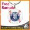 Free Sample_metal souvenir soccer baseball printed sports keychain