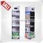 Supermarket cardboard bath shampoo shelf