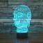 3D Optical Night Light Buddha 7 RGB Light Colors 10 LEDs AA Battery or DC 5V Mixed Lot