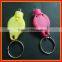 Branded led light up keychain,UV light led keychain,purple colour led keychain light