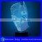 Double Faced Man 3D Night Light Creative Christmas Gift Led Night Light Vision 3D Night Light