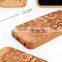 OEM/ODM Universal Curve Engraving Durable wood phone protect case for Iphone 6 in two parts