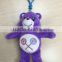 CARE BEAR PLUSH KEYCHAN PLASTIC LOOP CLIPS CUSTOMERIZE