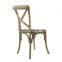 China manufacturer offer antique dining wooden cross rest chair