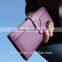 Chinese designer design genuine leather clutch purse for ladies with luxury appearance